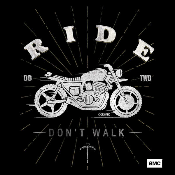 The Walking Dead Daryl Ride Don t Walk Adult Short Sleeve T-Shirt For Cheap - Image 2