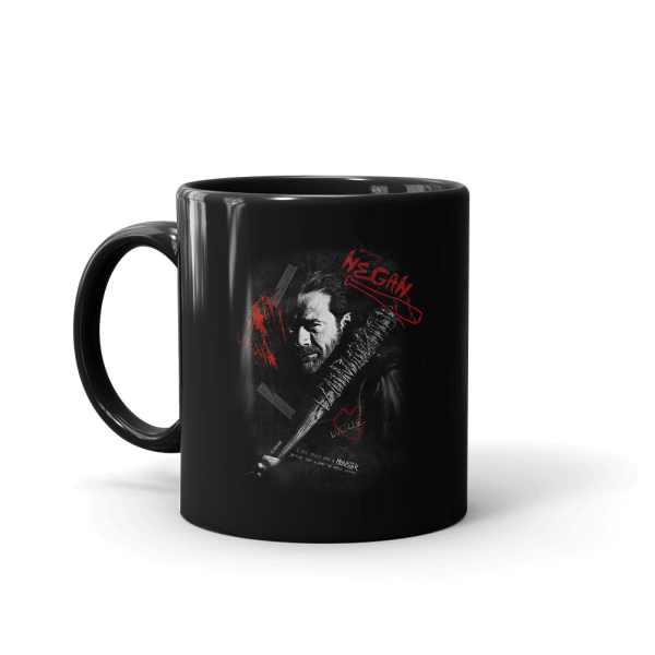 The Walking Dead Negan Graffiti Black Mug Fashion