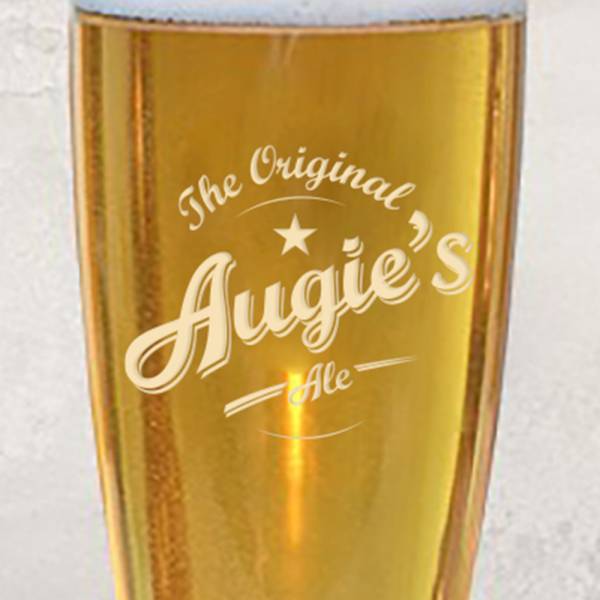 Fear The Walking Dead Augie s Ale Laser Engraved Pilsner Glass Online now - Image 2