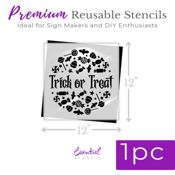 Trick or Treat Door Hanger Stencil Cheap - Image 2
