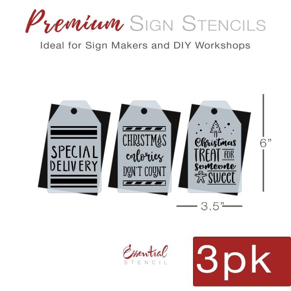 Holiday Treat Mini Tags Stencil Set (3 Pack) Hot on Sale - Image 2