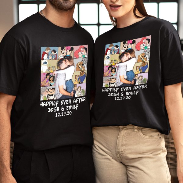 Happily Ever After- Custom Photo Couple Shirt- Couple Gift- 02qhqn291223 Sale
