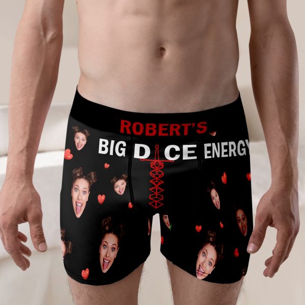 Funny Custom Face Men Boxer Briefs, Gift For Him, Gift For Husband Valentine s Gifts, Anniversary Gifts Online - Image 3