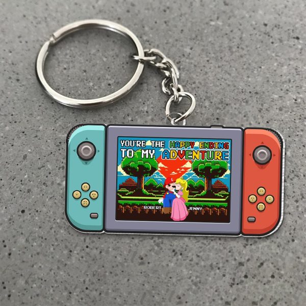 You re The Happy Ending To My Adventure, Personalized Keychain, 04TOPO281223, 020124 For Discount - Image 3