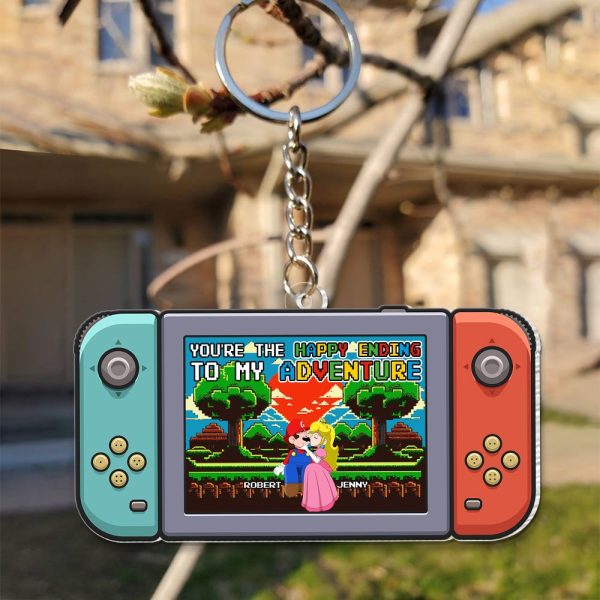 You re The Happy Ending To My Adventure, Personalized Keychain, 04TOPO281223, 020124 For Discount